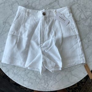 Reformation Mason Linen Shorts